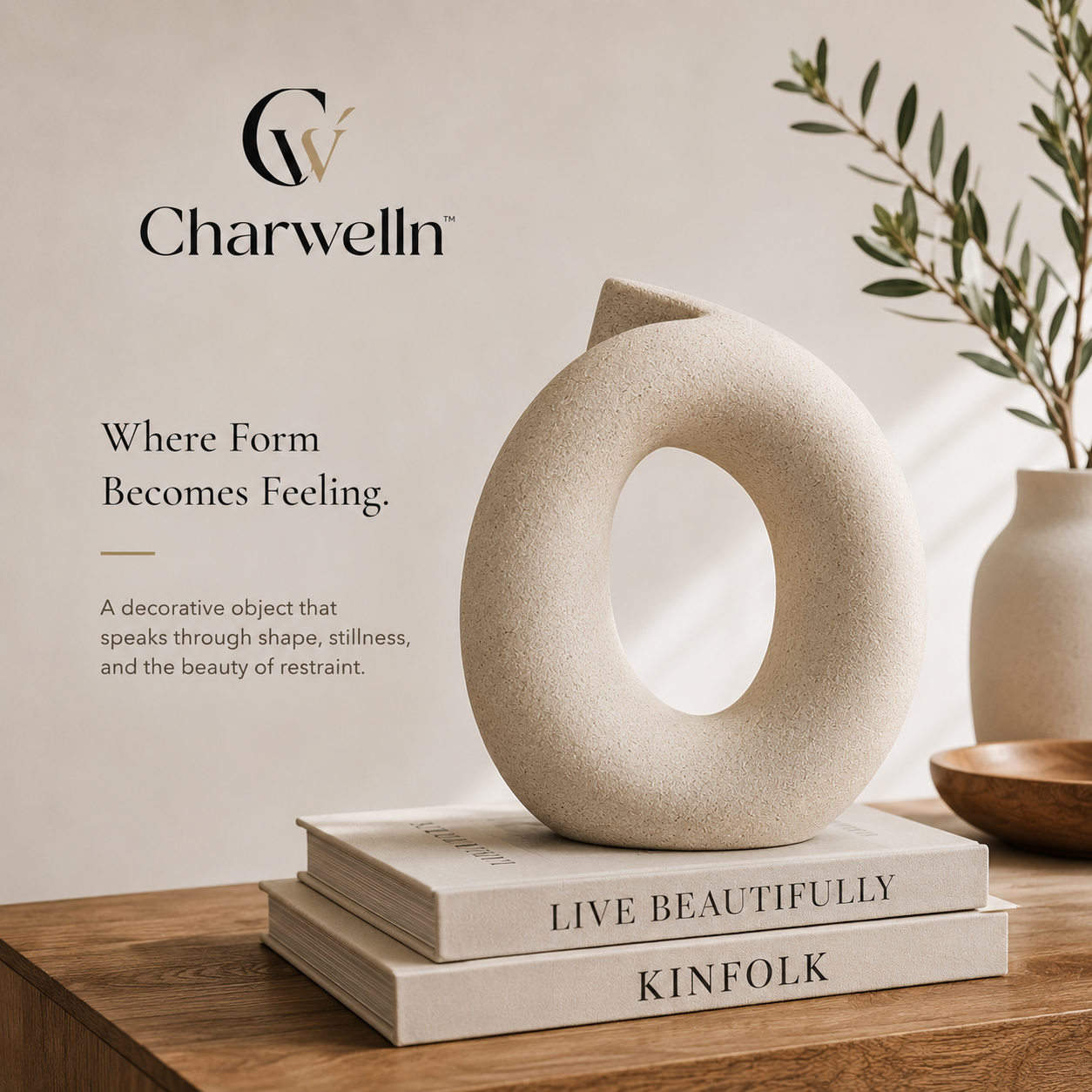 Charwelln™ HaloForm Modern Sculpture